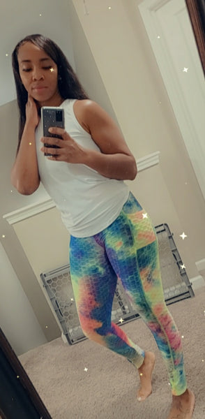 Tie dye leggings